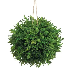 10" Tea Leaf Ball-Shaped Artificial Topiary -Green (pack of 4)