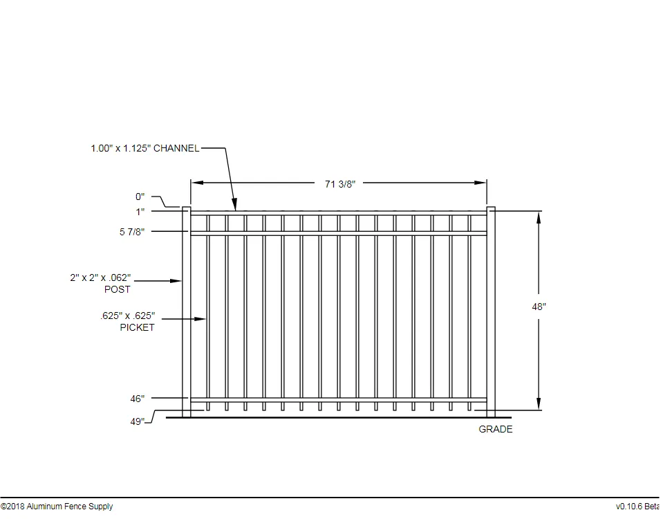 [350 Feet Of Fence] 4' Tall Black Ornamental Aluminum Flat Top Complete Fence Package