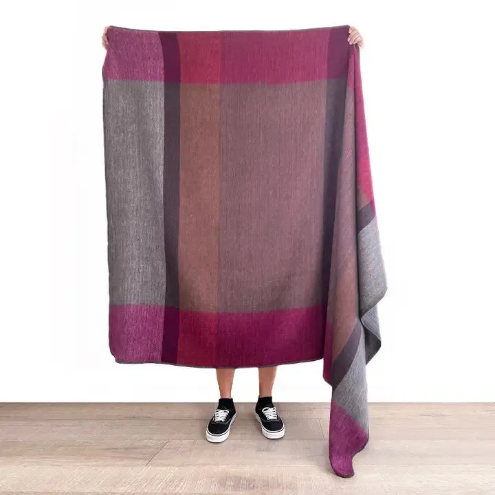 ALPACA BRUSHED PLAID THROWS