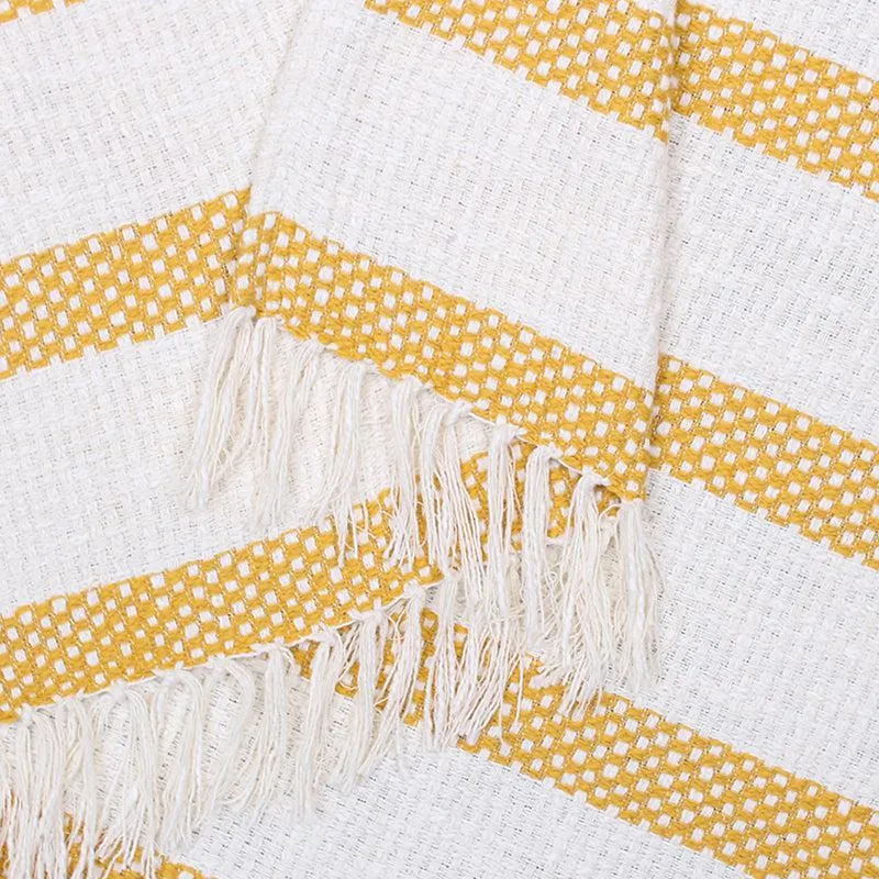 Ardella Cotton Throw - Yellow