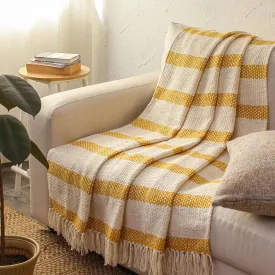 Ardella Cotton Throw - Yellow