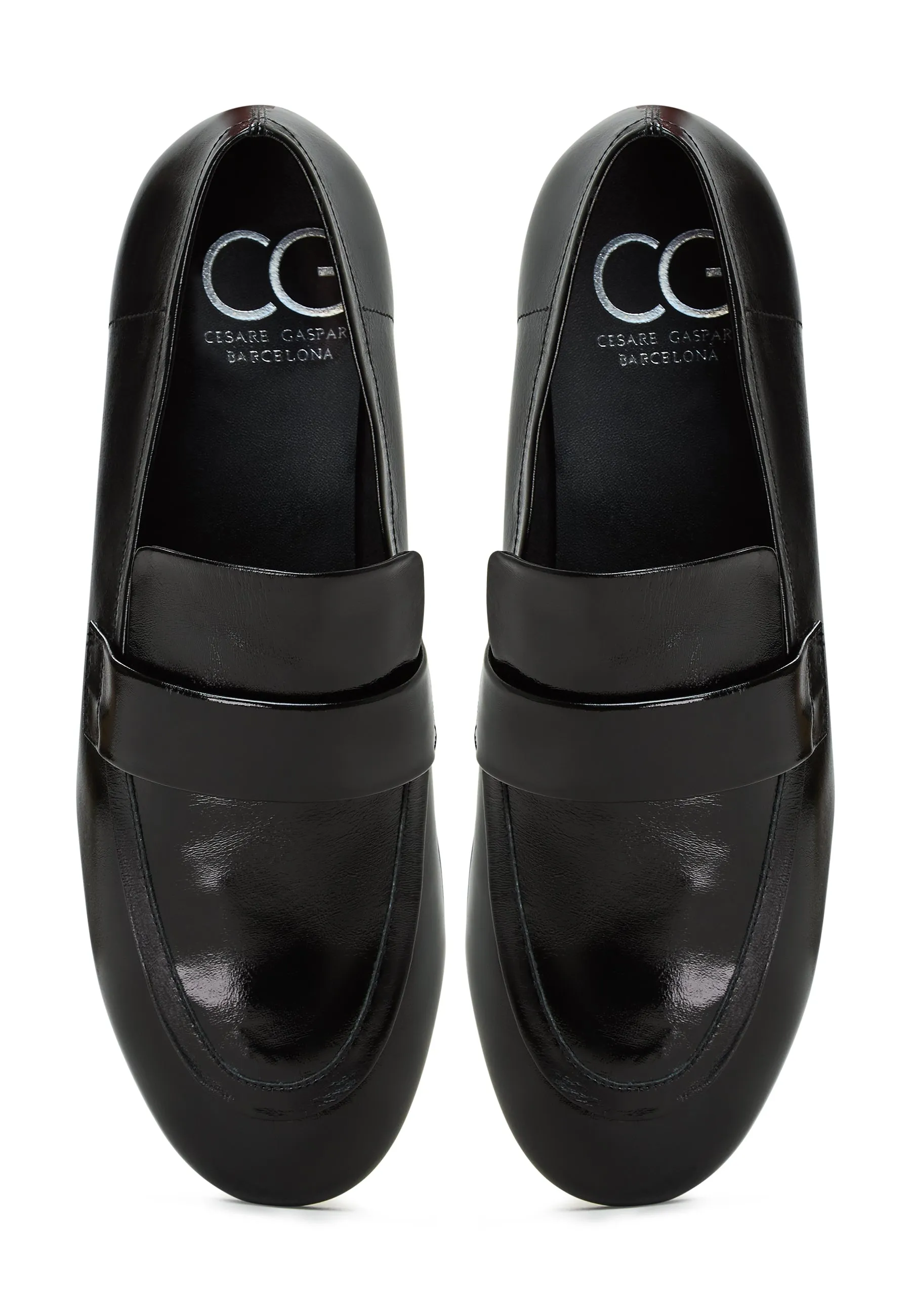 Block Heeled Loafers Diana - Black