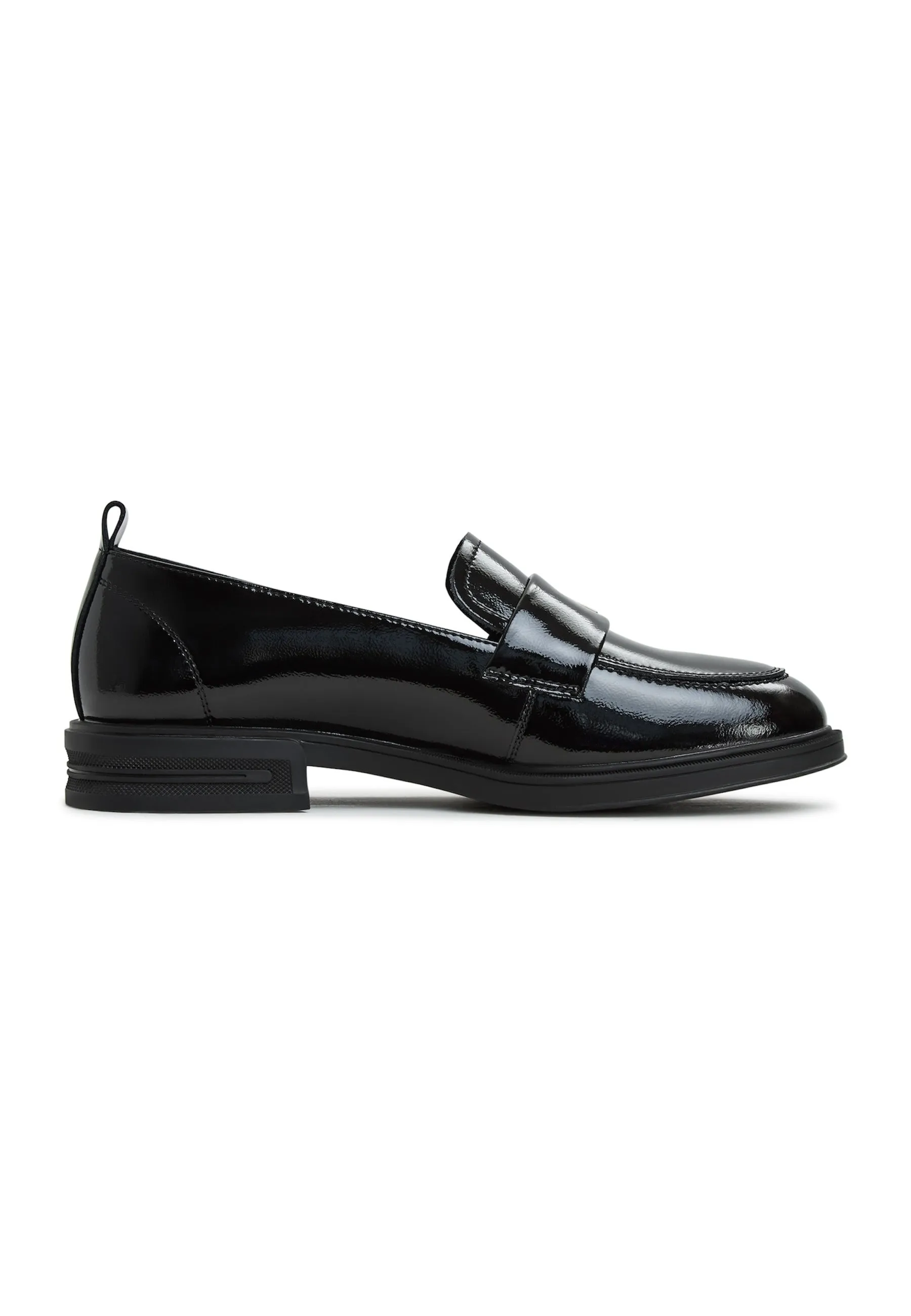 Block Heels Loafers - Black