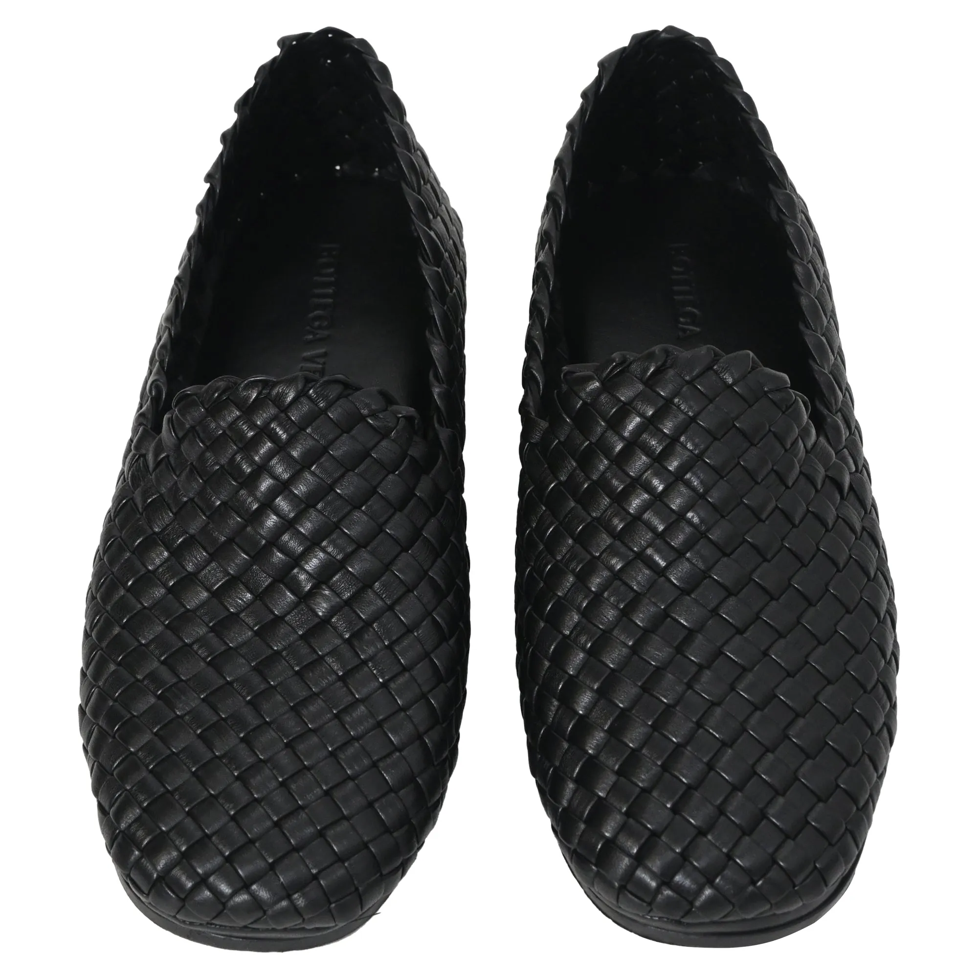 Bottega Veneta Intrecciato Weave loafers in Black Leather