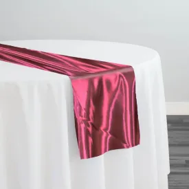 Bridal Satin Table Runner in Burgundy 232