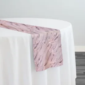 Brilliant Sheer Sequins Table Runner in Blush