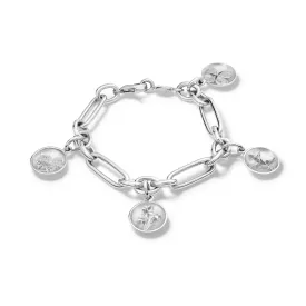 British Isles Charm Bracelet Silver