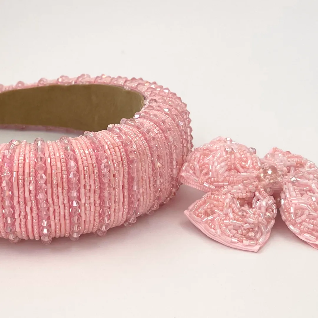 Brooke Girls Pink Headband