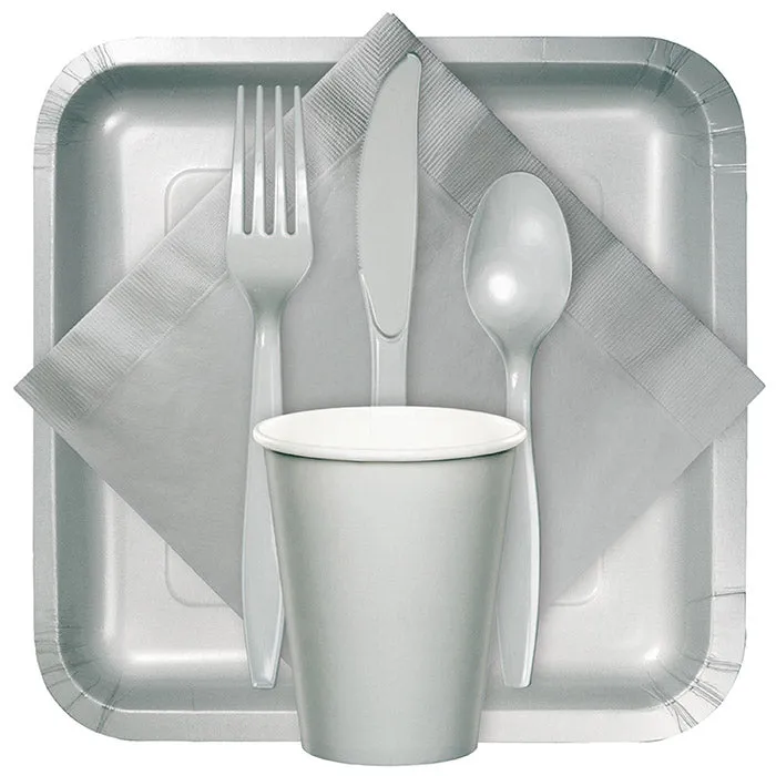 Bulk Shimmering Silver Bulk Plastic Forks (600 per Case)