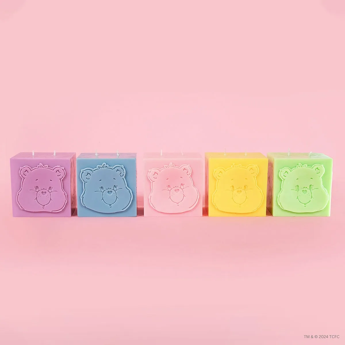 Care Bears x Flamingo Candles Cute Cupcake Birthday Bear Cube Pillar Candle