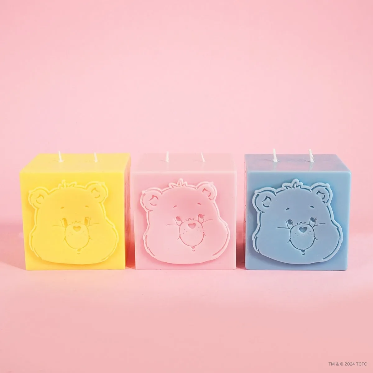 Care Bears x Flamingo Candles Watermelon Share Bear Cube Pillar Candle