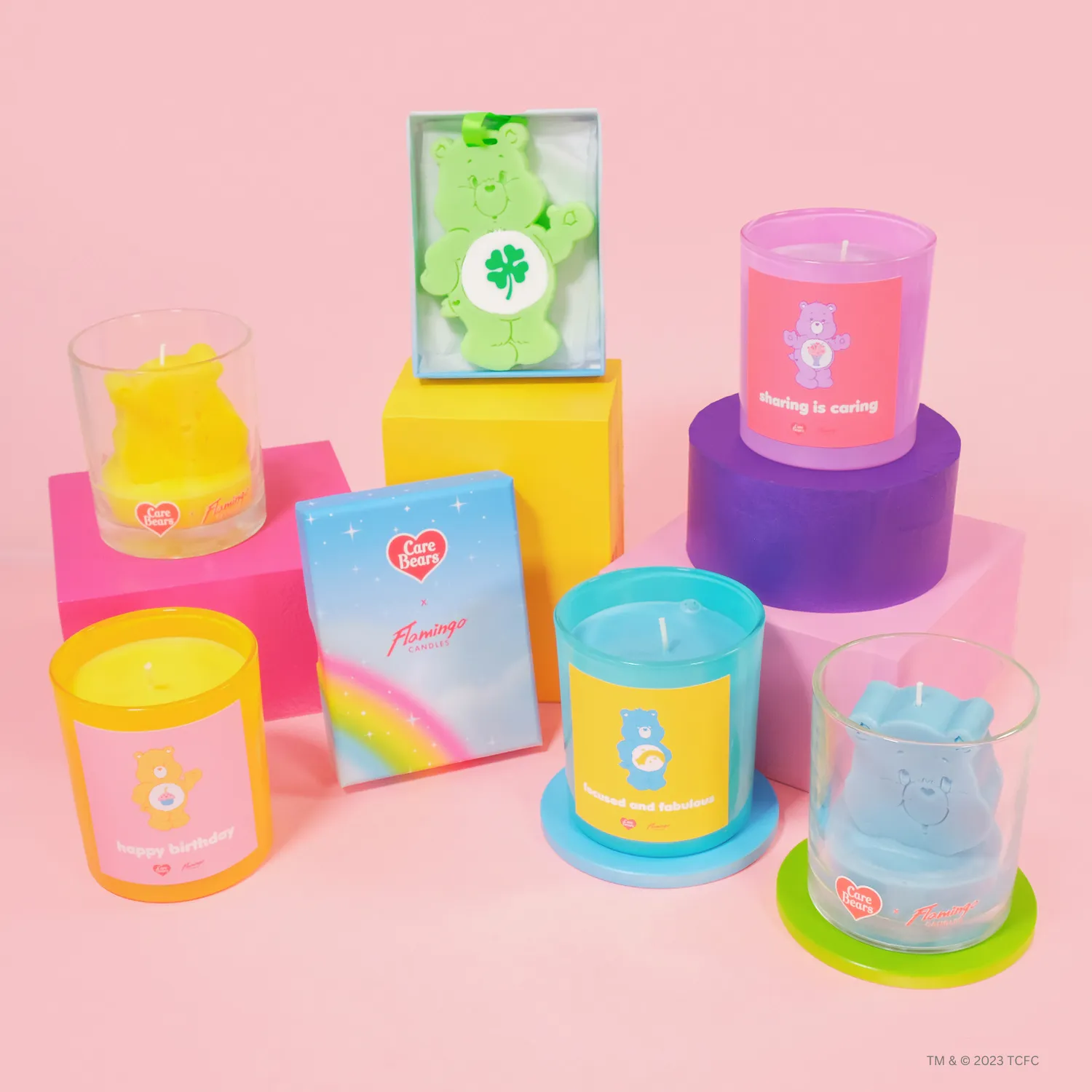 Care Bears x Flamingo Candles Watermelon Share Bear Jar Candle