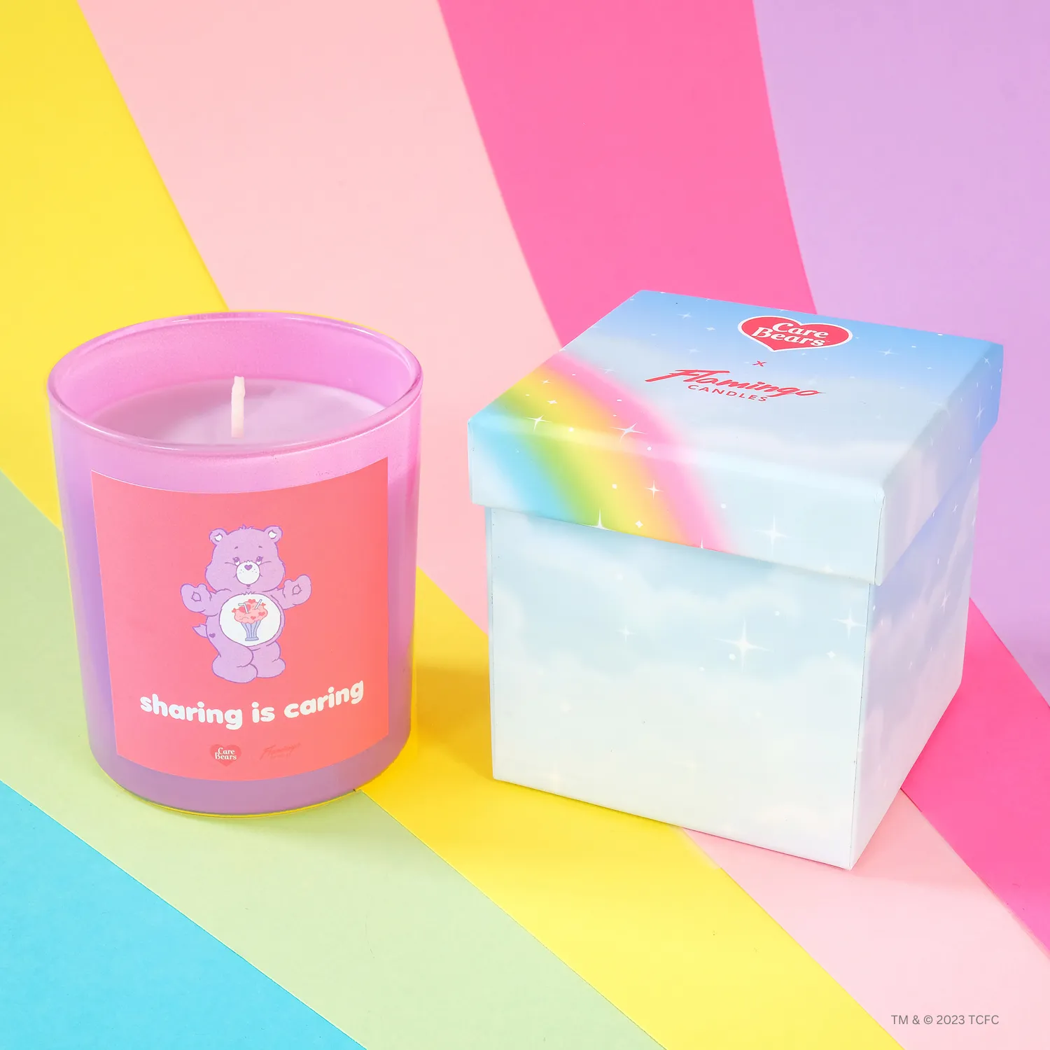 Care Bears x Flamingo Candles Watermelon Share Bear Jar Candle