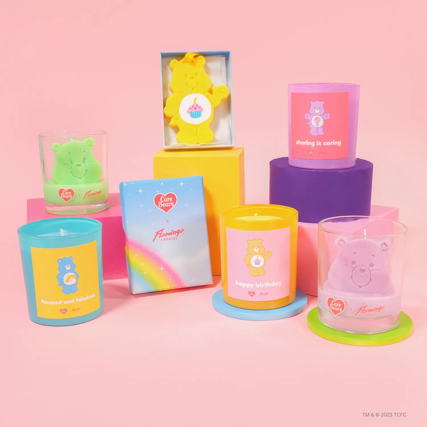 Care Bears x Flamingo Candles Watermelon Share Bear Jar Candle