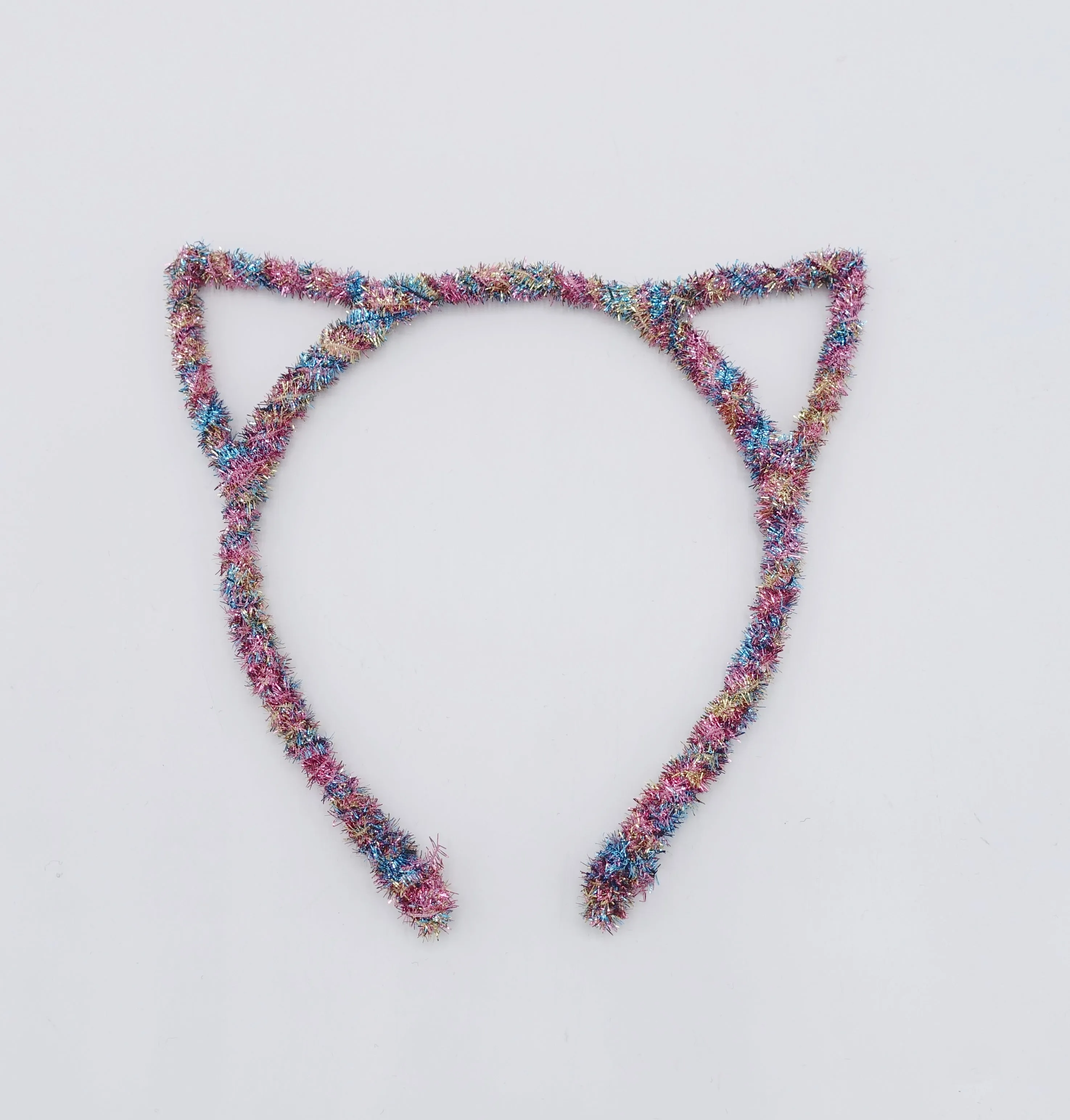 cat ear headband, spike sequin headband, glittering headband