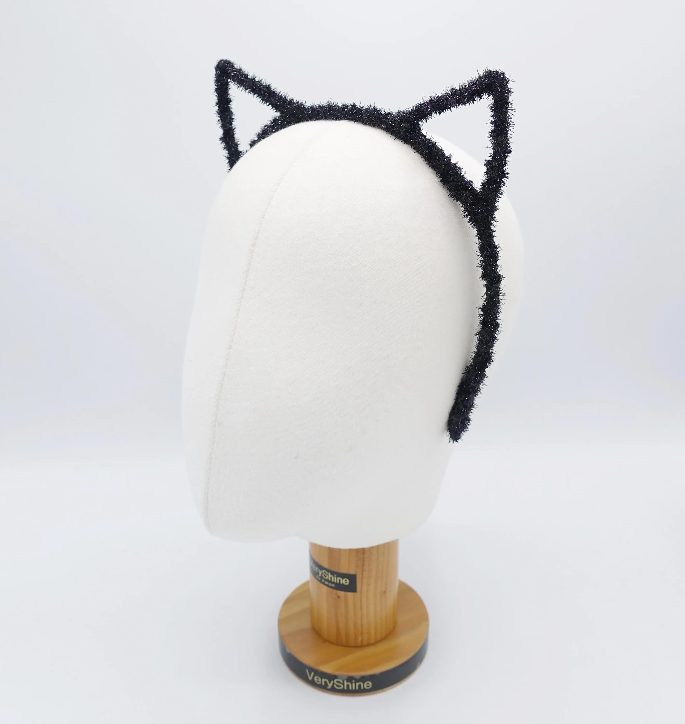 cat ear headband, spike sequin headband, glittering headband