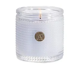 Click image to open expanded view  Aromatique Viola Driftwood 5.5 oz Textured Glass Candle