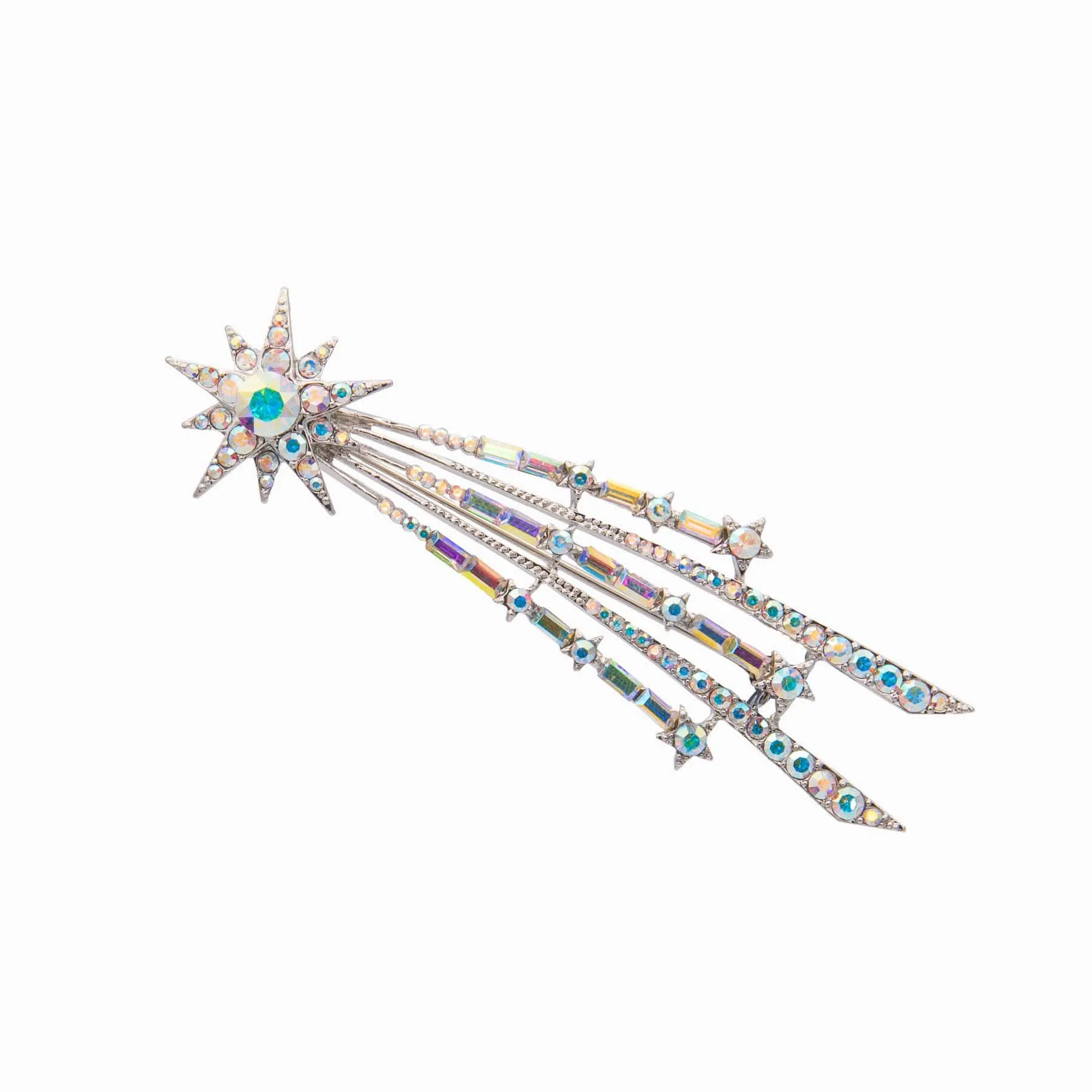 Crystal Shooting Star Brooch