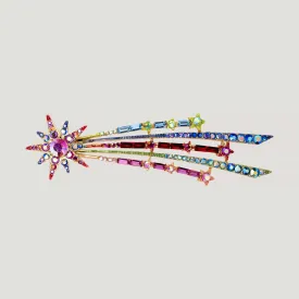 Crystal Shooting Star Brooch