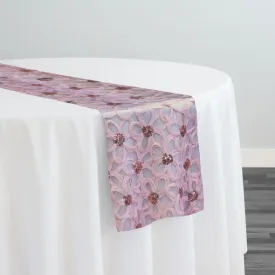 Daisy Sequins Table Runner in Blush