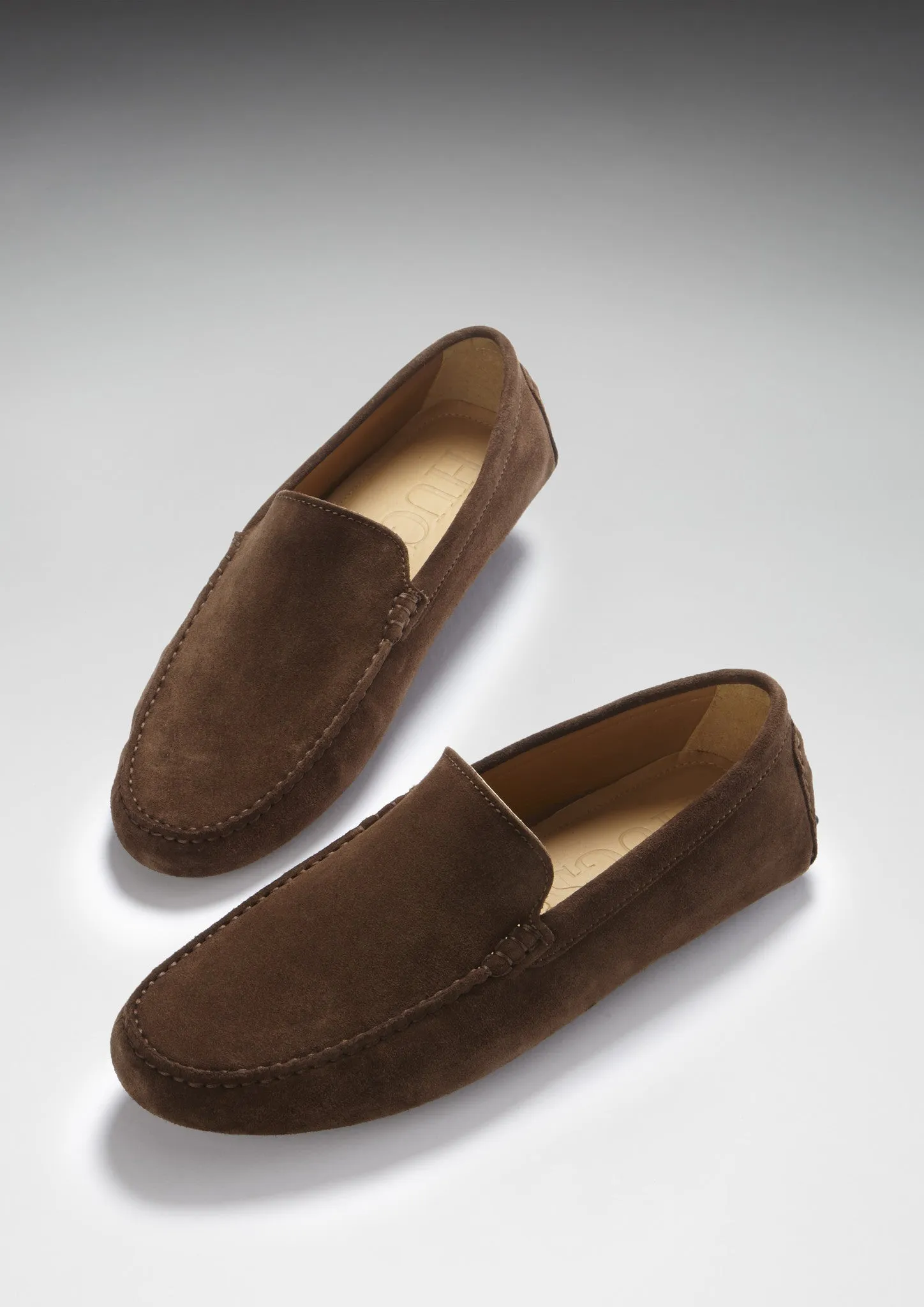 Driving Loafers, brown suede