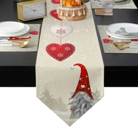 Festive Linen Christmas Table Runners