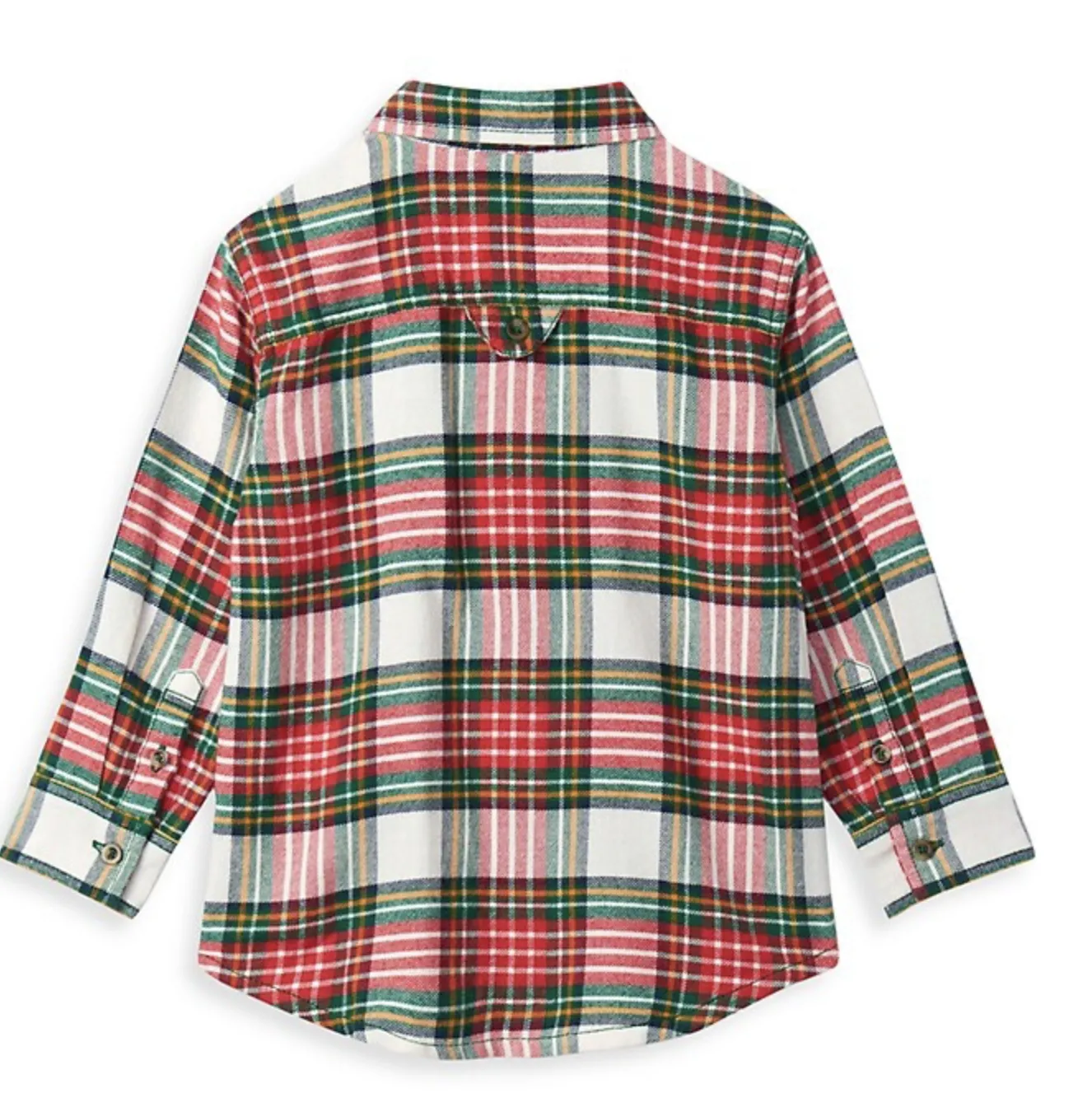 Festive Plaid Button Down Shirt