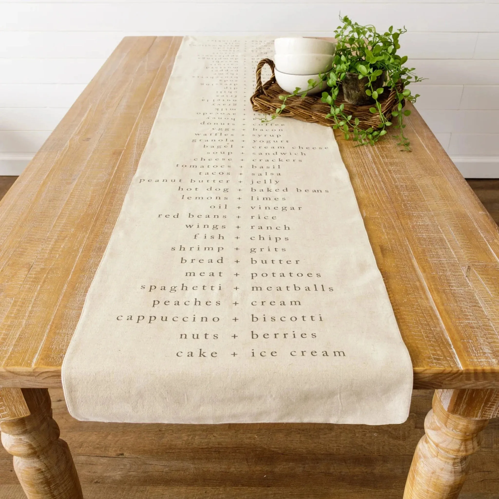 Food Combos Table Runner