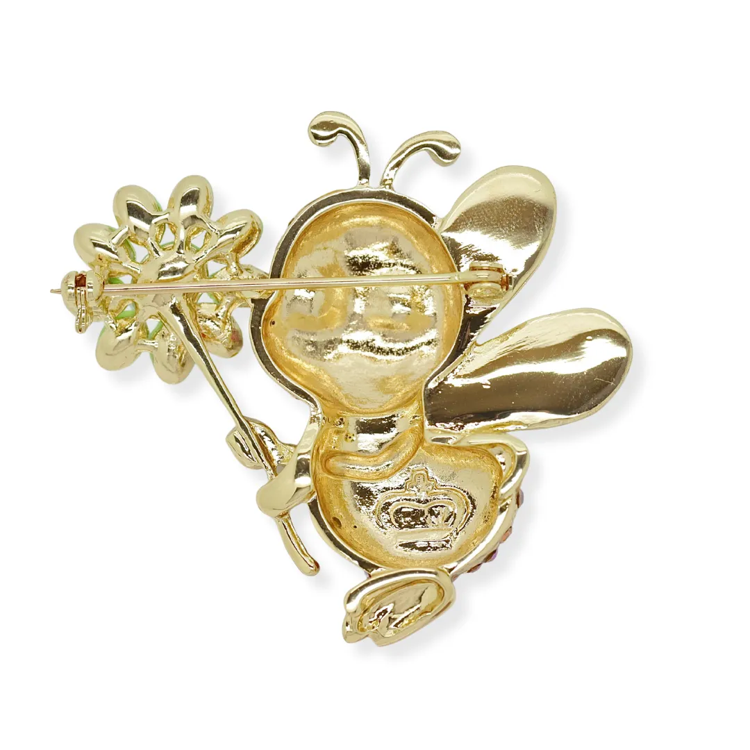 Happy Bumble Bee Brooch