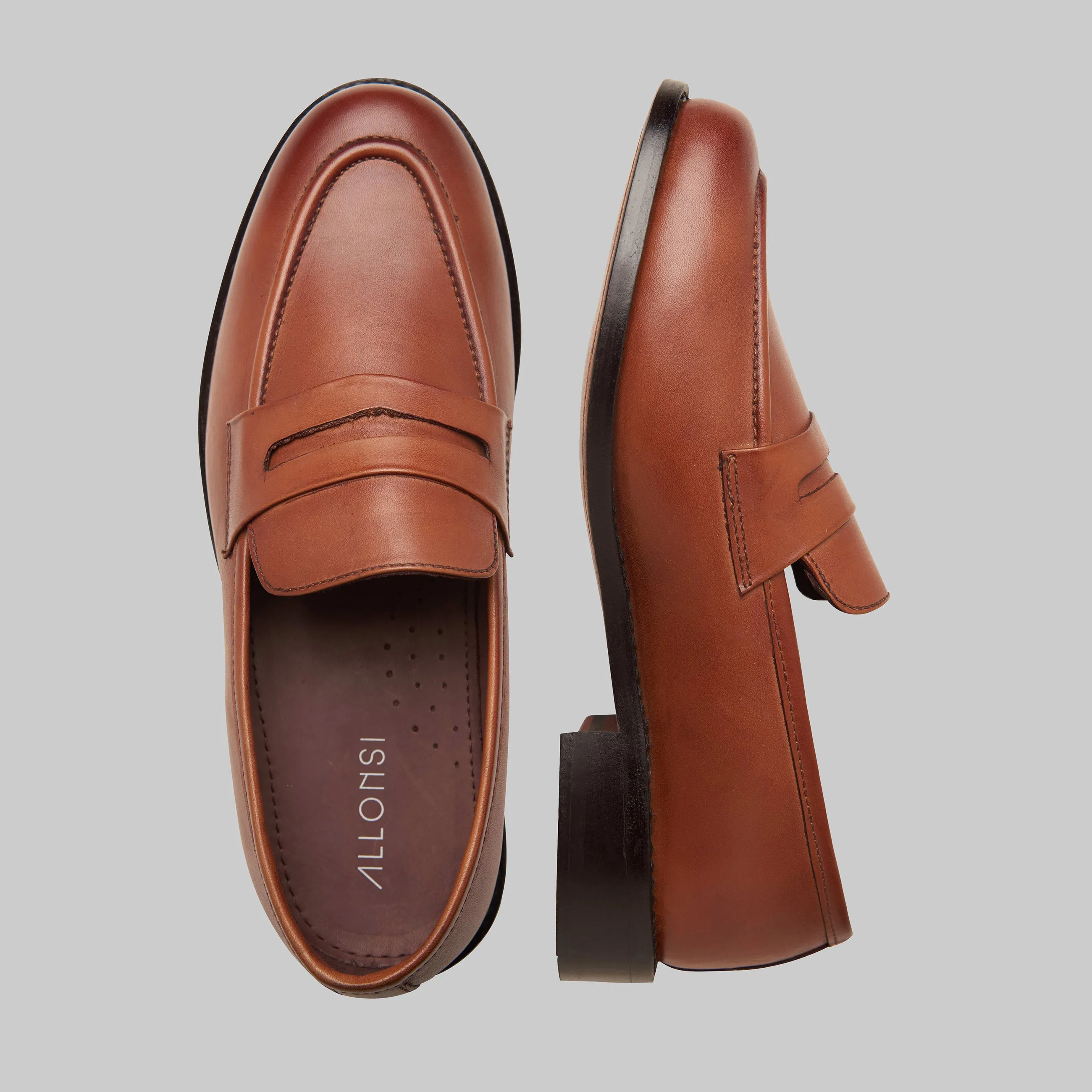 James Goodyear Welted Formal Penny Loafers