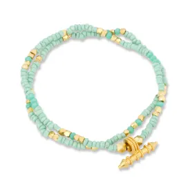 Jaya Beaded Bracelet Set Aqua