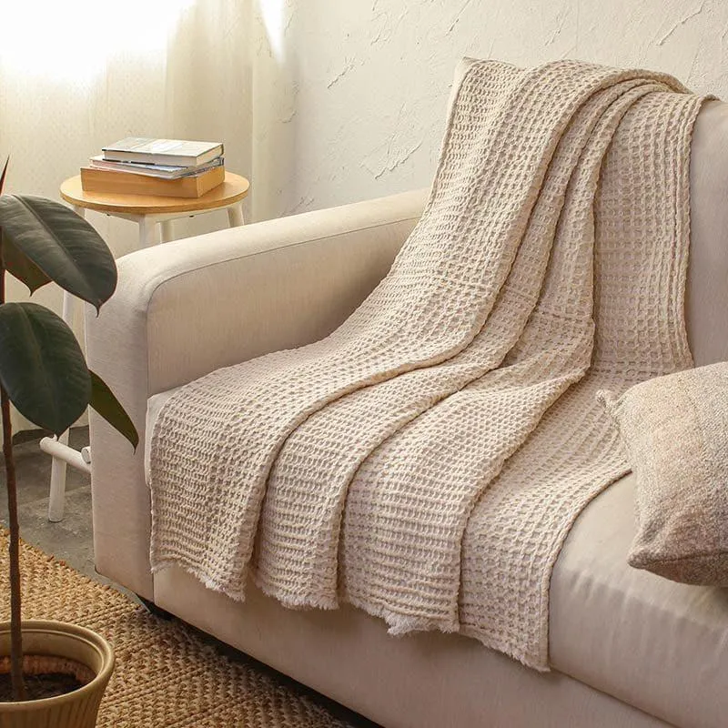 Karakoram Throw - Natural & White