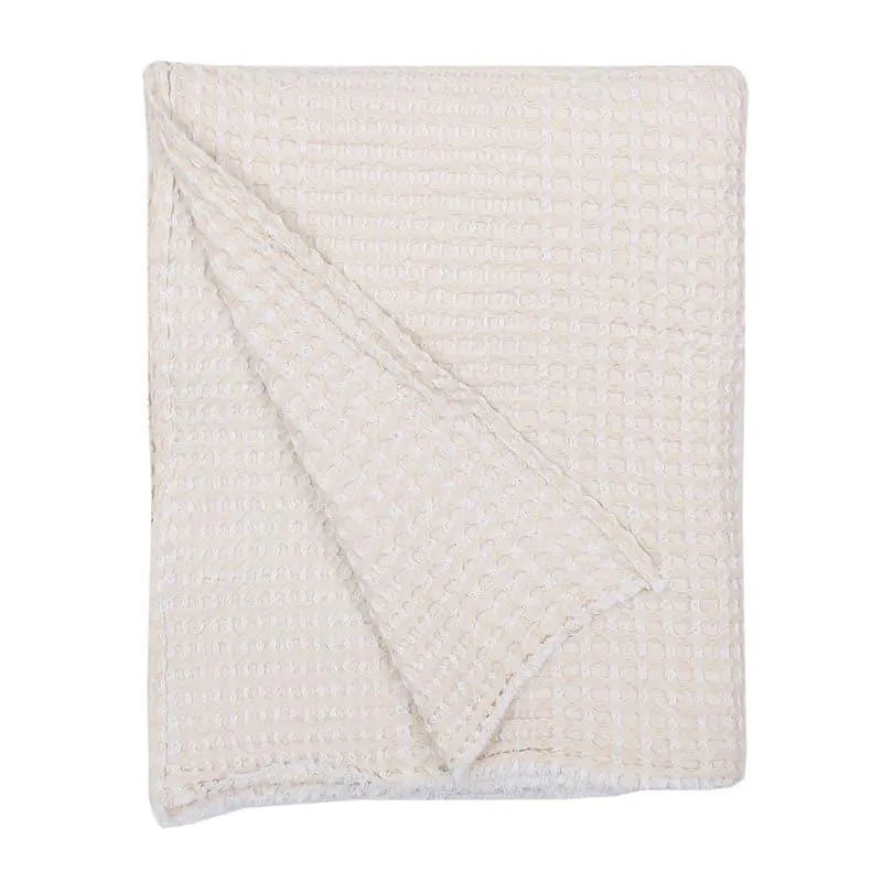 Karakoram Throw - Natural & White