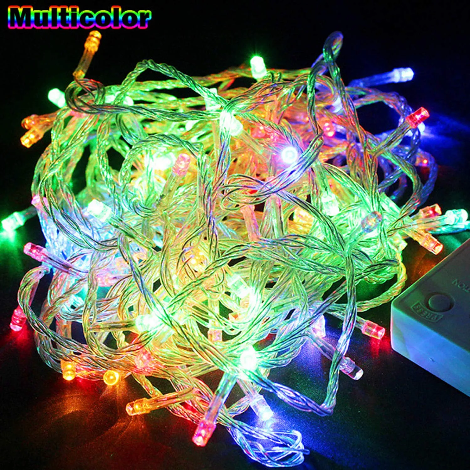 Kuber Industries 2 Piece 8 MM 10 Meter LED's Waterproof Fairy Decorative String Light - Red Green Blue- Decoration Indoor/Outdoor for Party Wedding Diwali -CTKTC23001