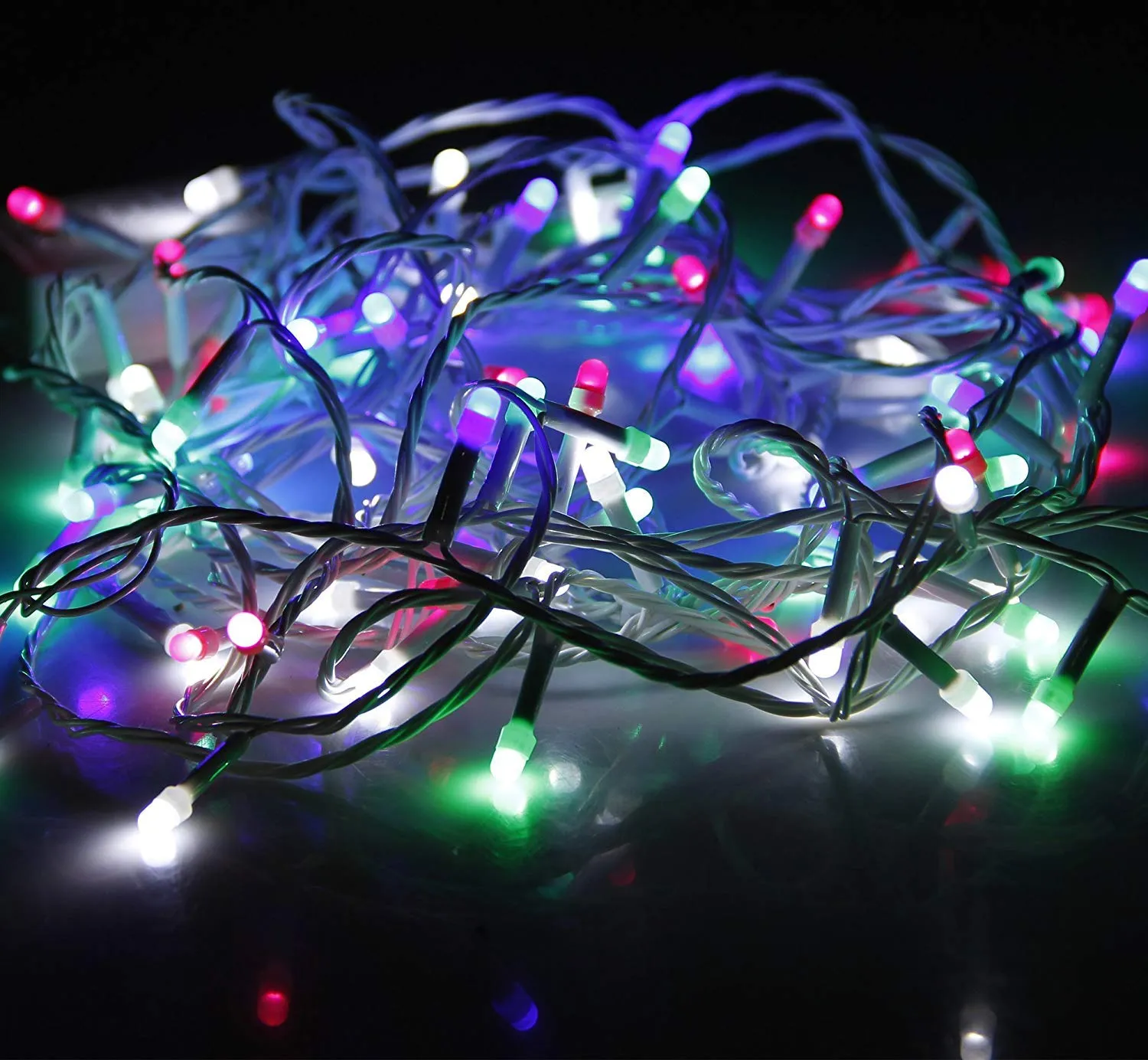 Kuber Industries 3 Pieces 8 MM 20 Meter LED's Waterproof Fairy Decorative String Light - Red Green Blue - Decoration Indoor/Outdoor for Party Wedding Diwali -CTKTC23020