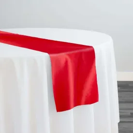 Lamour (Dull) Satin Table Runner in Red 1192