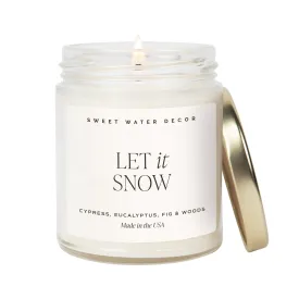 Let It Snow Jar Candle