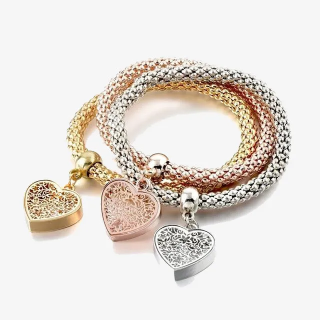 Love Heart&Tree of Life Bracelets&Bangles Charm