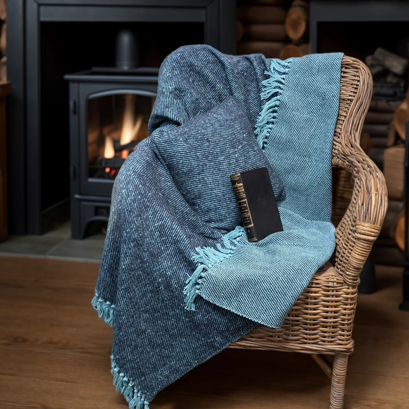 Luxury Tasseled Throws - Fair Trade Recycled Cotton