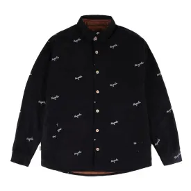 Magenta Scribe Overshirt Black