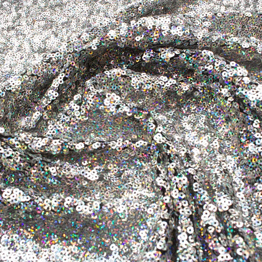 Mini Holographic Sequinned Stretch Tulle