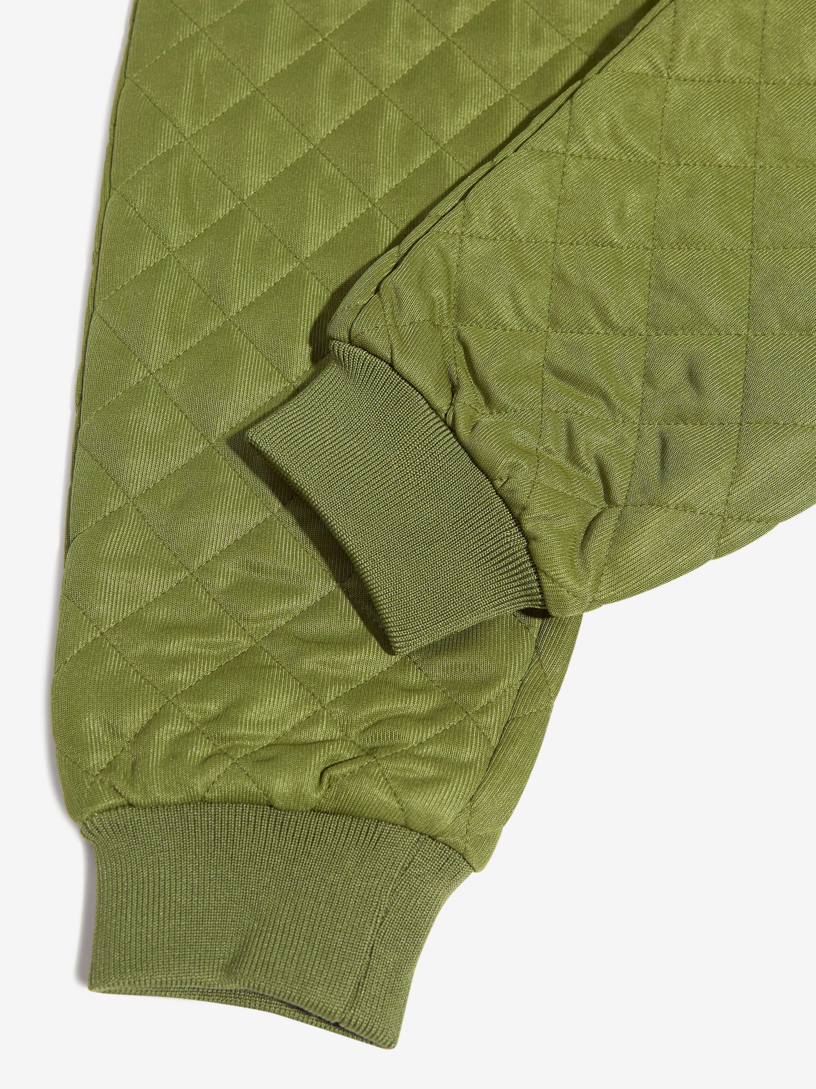 Moschino Boys Quilted Joggers in Green