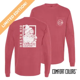 New! Delta Sig Limited Edition Comfort Colors North Pole Chapter Tee