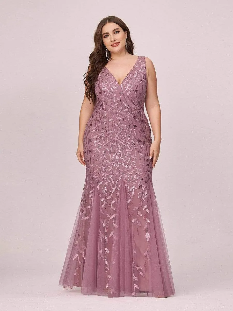 Plus Size Maxi Sequin Formal Dresses & Gowns