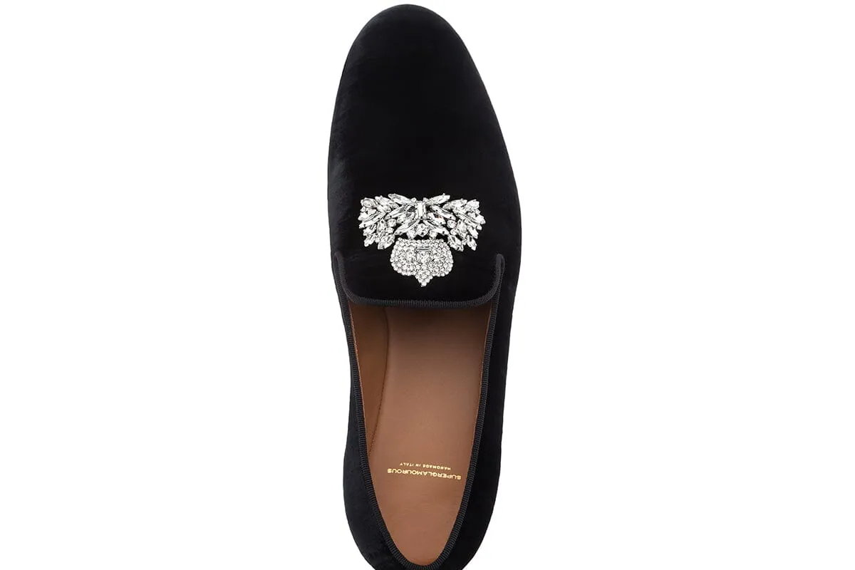 RAOULUX WRINKLE BLACK SLIPPERS