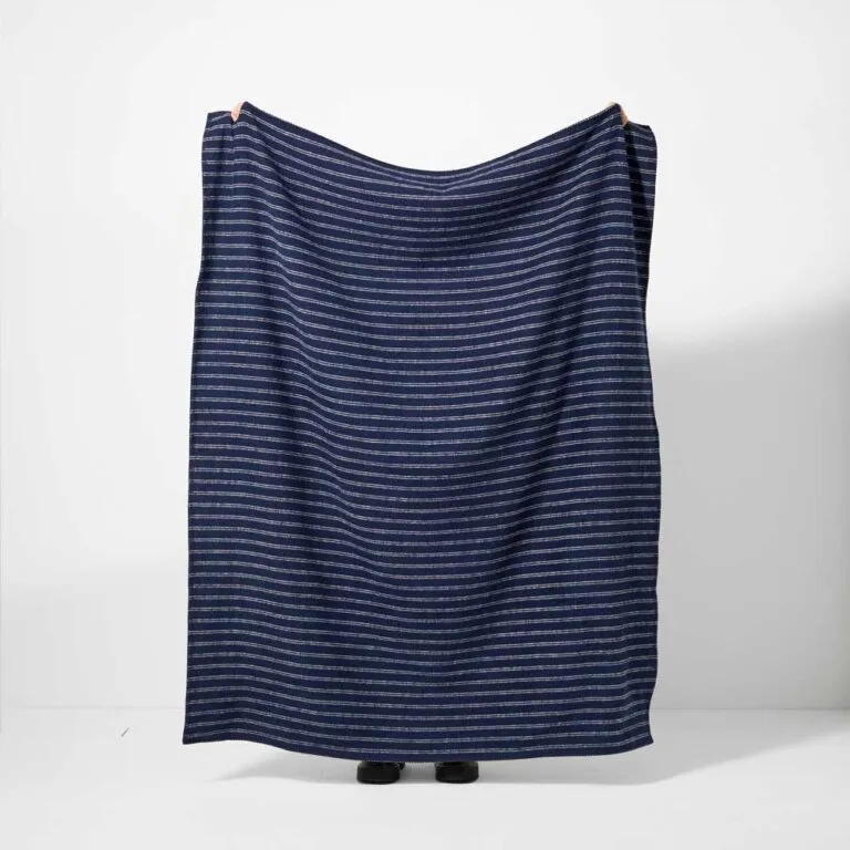 Recycled Cotton Throws/Navy