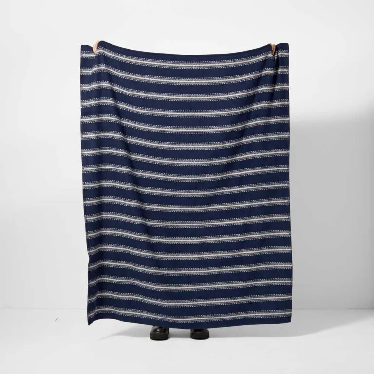 Recycled Cotton Throws/Navy