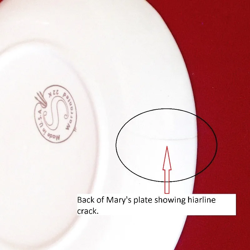 Religious Jesus and Mary Plate