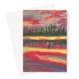 Resting in Mauve ~ Greeting Card