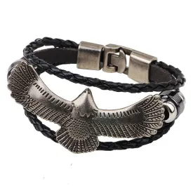 Retro rope leather men bracelets leather hand woven bracelet braided bracelet male female bracelets & bangles fashion Jewelry